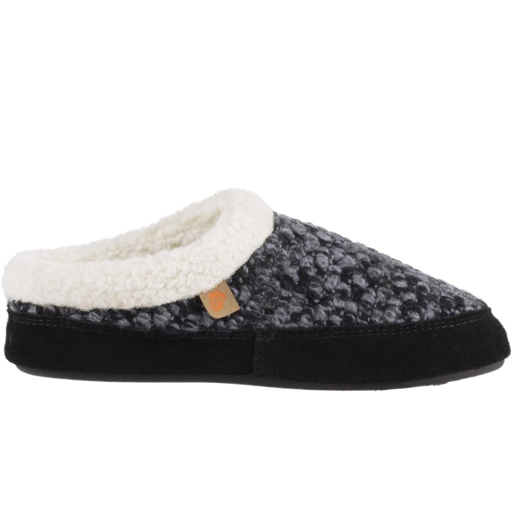 Acorn Jam Mule Fur lined Slippers in Boysenberry
